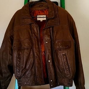 Vintage 80's Wilson Leather bomber jacket